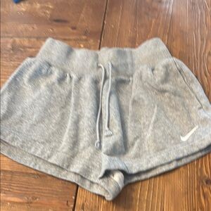 Nike Gray Athletic Shorts with Elastic Waistband